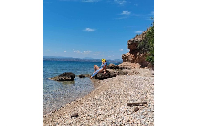 βράδυ σε παραλία τίς Χαλκίδας.....